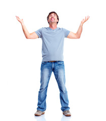 Fototapeta premium Happy young man.