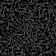 Skeleton Key Background Repeating Pattern