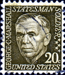George C. Marshall. 1880-1959. US Postage.