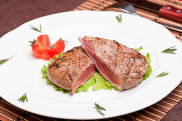 Grilled steak