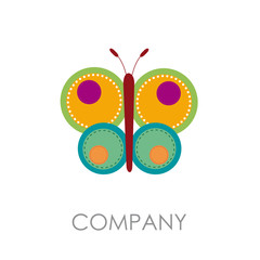 Logo modern butterfly # Vector