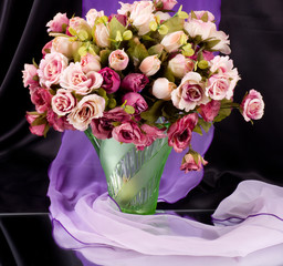 Beautiful bouquet of pink flowers