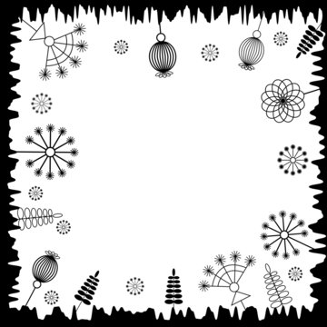 vector grass frame