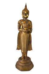 Buddha image isolate on white background