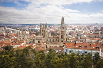 Fototapeta na wymiar Panoramiczny widok z Burgos
