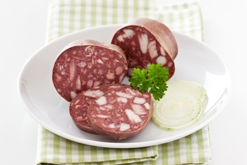 German traditional blood Sausage 