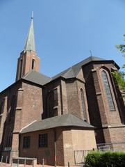 Fototapeta na wymiar Kościół miasta Moers