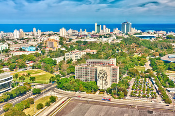 Beautiful view of Havana on a a sunny day