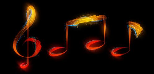 Shaped streaks of light - notes