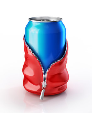 Soda can streaptease