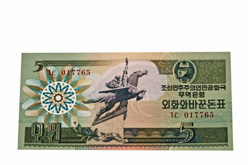 Währung von Nordkorea Won