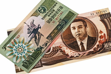 Währung von Nordkorea Won