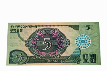 Währung von Nordkorea Won