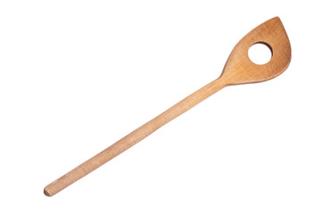 Einzelner gebrauchter Kochlöffel