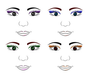 face of a young girl