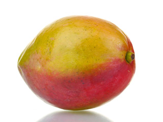 ripe sweet mango isolated on white