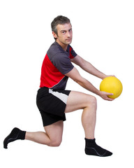 Fototapeta na wymiar Fitnesstraining mit dem Medizinball