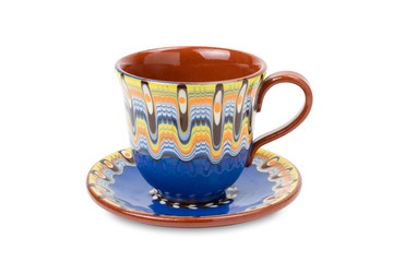 cup and saucer, isolated