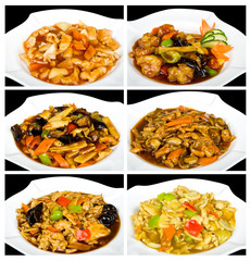 Chinese food collage