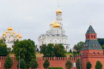 Fototapeta na wymiar Sobór Zwiastowania, Katedra Archanioła, Ivan Wielki Be