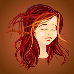 Autumn portrait vector