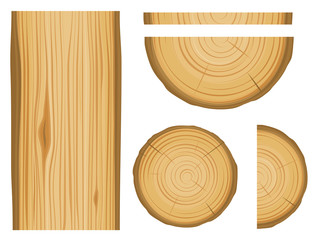 Wood texture and elements