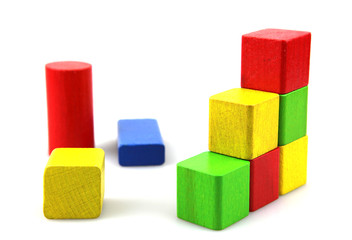 Wooden building blocks