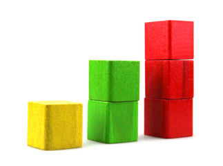 Wooden building blocks