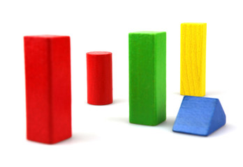 Wooden building blocks