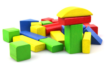 Wooden building blocks