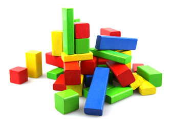 Wooden building blocks