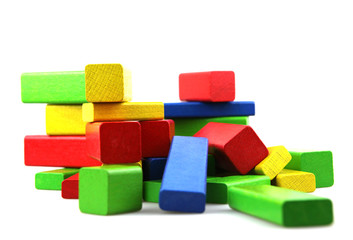 Wooden building blocks