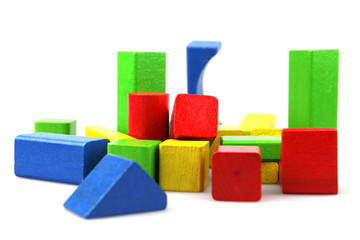 Wooden building blocks