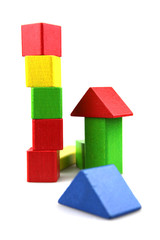 Wooden building blocks