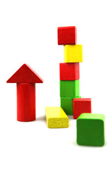 Wooden building blocks