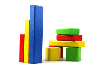 Wooden building blocks