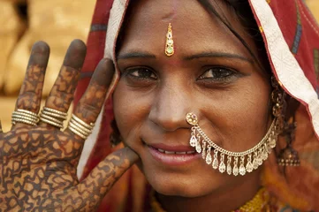 Fotobehang Indian woman © WONG SZE FEI