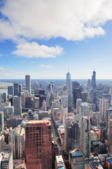 Fototapeta na wymiar Chicago aerial