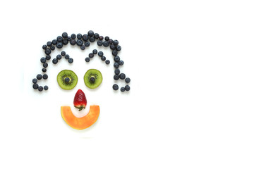 Smiling face fruits