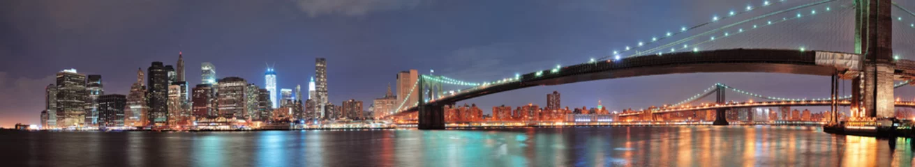 Cercles muraux Brooklyn Bridge La ville de New York