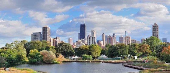 Fotobehang Skyline van Chicago © rabbit75_fot