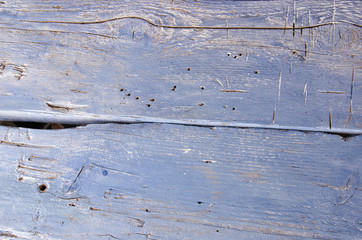 Old wooden background  in blue