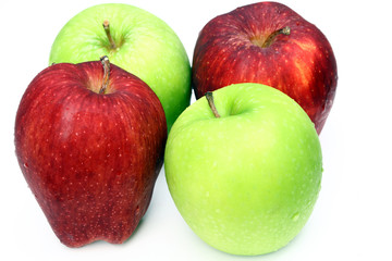 apple red and green