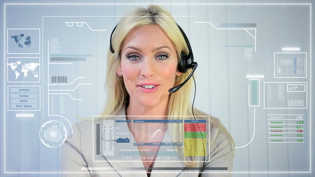 Modern Business Using Future Touchscreen Technology - Powered by Adobe