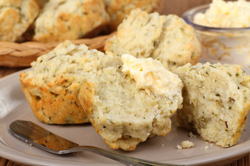 Herb Biscuits Closeup