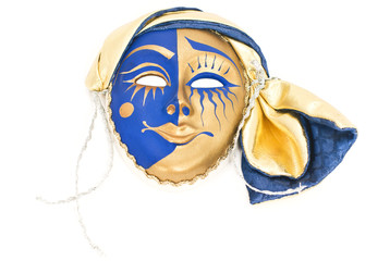 blue  carnival mask