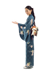 Kimono Woman Presenting