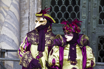 Fototapeta na wymiar Maschere, carnevale di Venezia