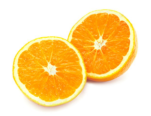 Orange isolated on a white