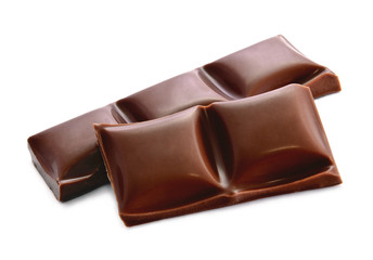 Broken chocolate bar